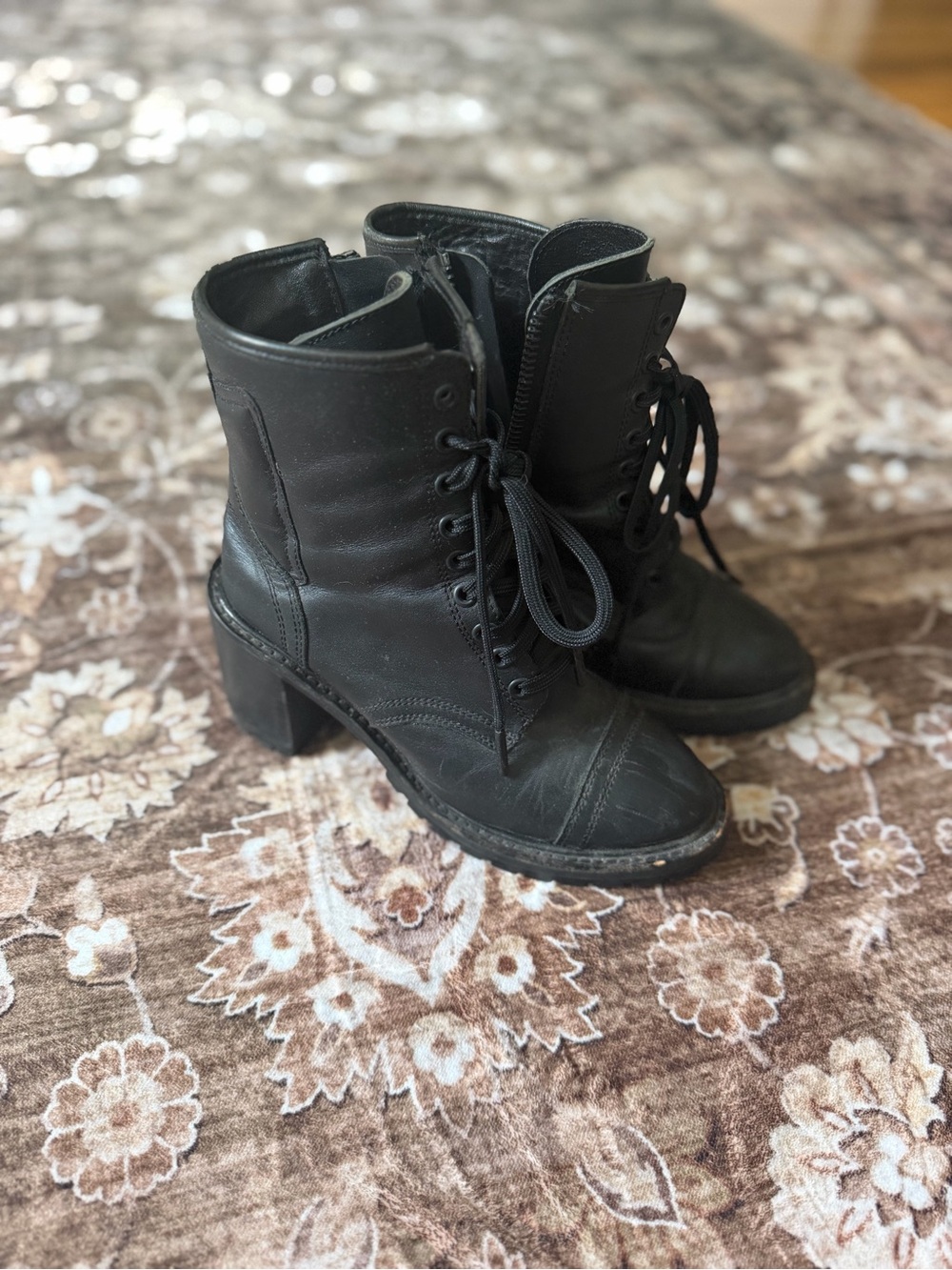 Thursday Heeled Combat Boots